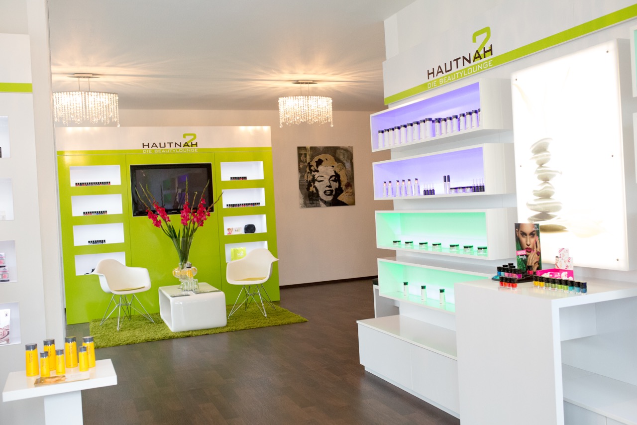 Empfangsbereich im H2 Beautylounge Kosmetikstudio in Bad Nauheim